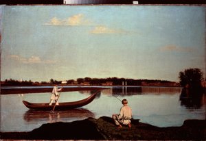 Ein Angler von Grigori Vasilievich Soroka
