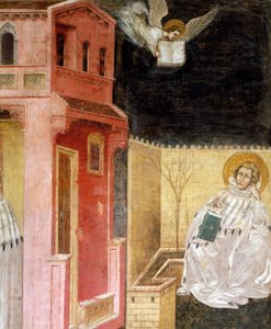 Erscheinung des Engels (Detail) von Guariento di Arpo