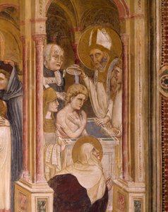 Taufe des heiligen Augustinus von Guariento di Arpo