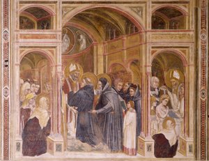 Gewänder und Taufe des Augustinus, Szene aus den Geschichten von St. Philipp und St. Augustinus