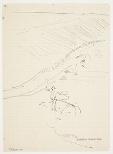 Landschaft mit Netzfischer. Florenz