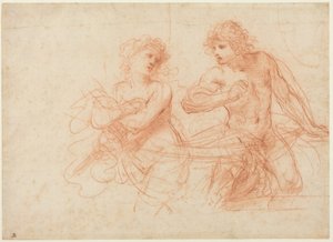 Amnon und Tamar von Guercino (1591-1666)