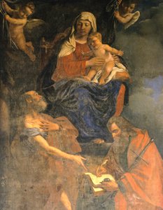 Madonna mit Kind und den Heiligen Petrus und Paulus (Detail)