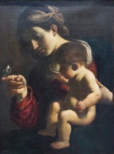 Madonna des Spatzes von Guercino (1591 1666)