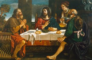 Abendmahl in Emmaus von Guercino