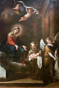 Die Madonna mit Fra Felice da Cantalice, dem Jesuskind und einem Engel von Guercino (1591 1666)