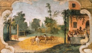 Das Dreschen von Guercino