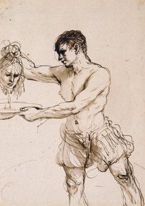 Der Henker hält den Kopf von Johannes dem Täufer, ca. 1637 von Guercino