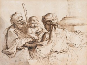 Die Heilige Familie von Guercino