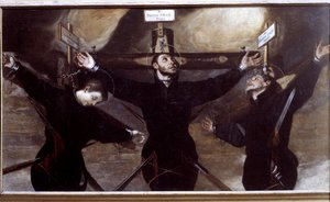 Drei Jesuitenmärtyrer Japans von Guido Cagnacci