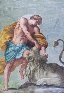 Deckenfresken des Raumes der Aldobrandini-Hochzeit, Szenen aus den Geschichten von Samson von Guido Reni