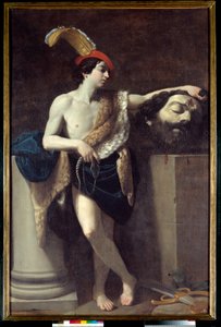 David hält Goliaths Kopf
