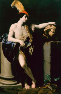 David mit dem Kopf von Goliath