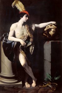 David mit dem Kopf von Goliath, 1605-1606