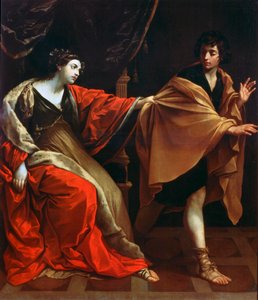 Joseph und Potiphars Frau, ca. 1626 von Guido Reni