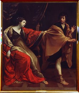 Joseph und die Frau des Potiphar (Joseph flieht vor der Frau des Potiphar) von Guido Reni
