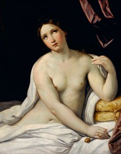 ""Lucrece"" Lucrece (Lucretia, römische Dame des 6. Jahrhunderts v. Chr.) begeht Selbstmord, nachdem sie Opfer der Gewalt ihres Cousins Sextus Tarquin, des Sohnes von Tarquin dem Stolzen, geworden ist - Gemälde von Guido Reni genannt der Guide (1575-1642), von Guido Reni