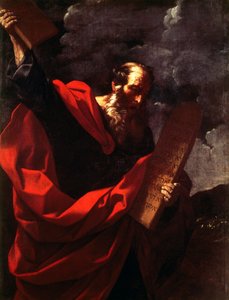 Moses mit Gesetzestafeln von Guido Reni