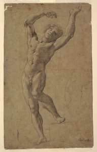 Studie für St. Sebastian, Museo Pomarici Santomasi, Apulien, Italien von Guido Reni