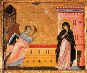 Verkündigung (Detail) von Guido da Siena