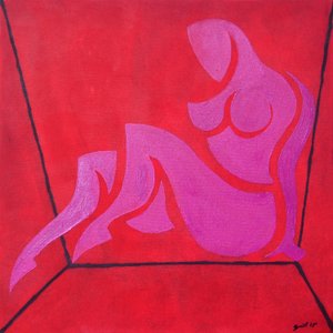 Studie für Figur im kubischen Raum, 2015