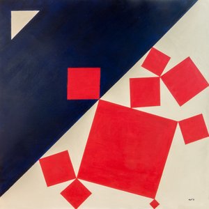 Suprematistischer Bacchus und Ariadne nach Tizian, 2016 von Guilherme Pontes