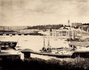 Der Hafenbereich von Konstantinopel mit der Werft, in der Türkei von Guillaume Berggren