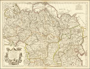 1706 Karte - Karte von Tartarie von Guillaume Delisle