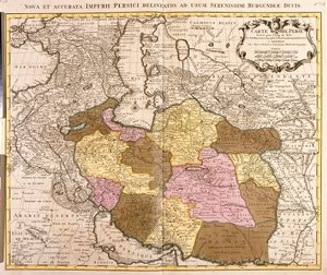 Karte von Persien (Radierung)