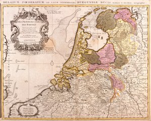 Karte der Vereinigten Provinzen der Niederlande (Radierung)