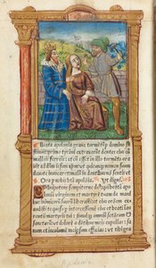 Gedrucktes Stundenbuch (Gebrauch von Rom): fol. 111v, St. Apollonia von Guillaume Le Rouge