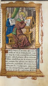 Stundenbuch (Gebrauch von Rom): fol. 19r, St. Matthäus