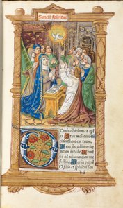 Gedrucktes Stundenbuch (Gebrauch von Rom): fol. 58r, Pfingsten