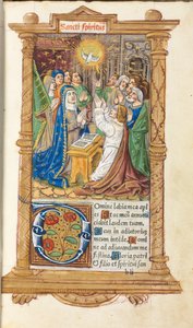 Gedrucktes Stundenbuch Gebrauch von Rom: fol. 58r, Pfingsten, 1510