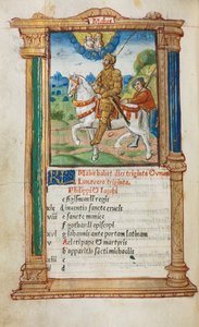 Gedrucktes Stundenbuch Gebrauch von Rom: fol. 6v, Mai Kalenderillustration von Guillaume Le Rouge