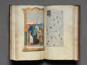 Gedrucktes Stundenbuch Gebrauch von Rom: fol. 85r, Dominikanische Nonne, 1510