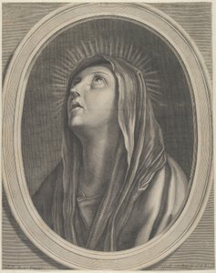 Die Jungfrau schaut nach oben, ca. 1650-1704