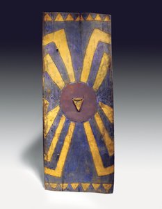 Rechteckiger Schild aus den Hochländern von Neuguinea von Guinean New
