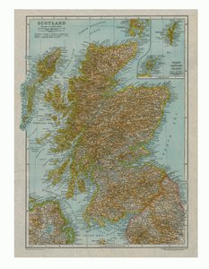 Karte von Schottland