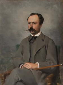 Gustav Cederström (1845-1933), Baron, Künstler, verheiratet mit Amy Jaeder von Gunnar Berndtson