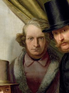 Die Mitglieder des Hamburger Künstlerclubs, 1840 (Detail) von Gunther Gensler