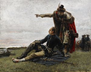 Karl XII. von Schweden und Iwan Masepa nach der Schlacht von Poltawa, 1879 von Gustaf Cederström