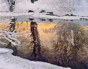 Frost von Gustaf Edolf Fjaestad