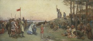 Ansgar predigt das Christentum