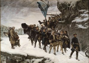 Der Transport des Leichnams von König Karl XII. von Schweden