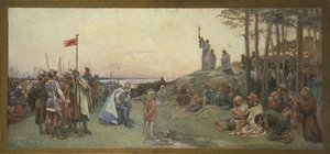Ansgar predigt das Christentum