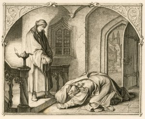 Martin Luther zusammen mit dem Räuber Hans Kohlhase (1500-1540)