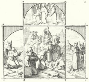 Martin Luthers Reise nach Rom (Gravur) von Gustav Ferdinand Leopold Konig