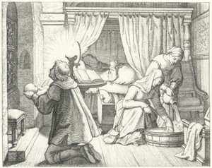Die Geburt von Martin Luther von Gustav Ferdinand Leopold Konig