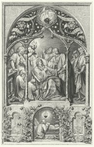 Der Tod von Martin Luther (Stich) von Gustav Ferdinand Leopold Konig